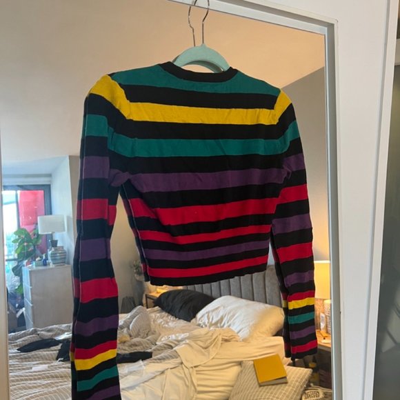 BCBGeneration Cropped Multi-Striped sweater, XS - Picture 7 of 7